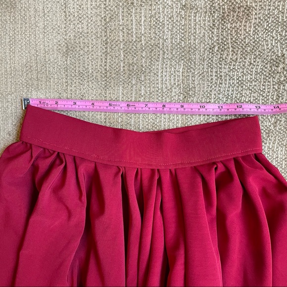 LONG RED DANCE SKIRT - Picture 3 of 6